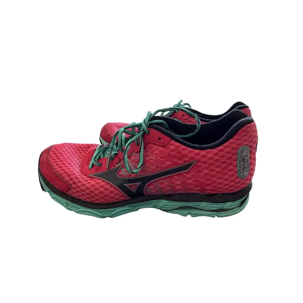 Mizuno Women's Wave Inspire 11 running shoes pink teal green sz 10.5